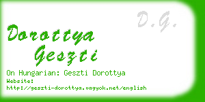 dorottya geszti business card